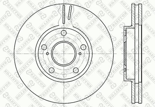 Stellox 6020-4549V-SX - Тормозной диск unicars.by