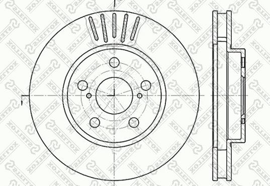 Stellox 6020-4544V-SX - Тормозной диск unicars.by