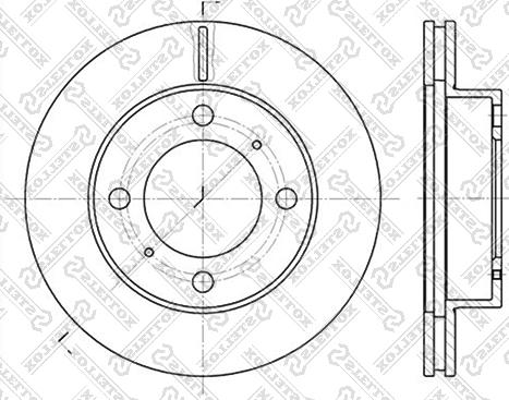 Stellox 6020-4543V-SX - Тормозной диск unicars.by