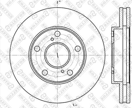 Stellox 6020-4547V-SX - Тормозной диск unicars.by