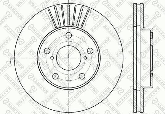 Stellox 6020-4578V-SX - Тормозной диск unicars.by