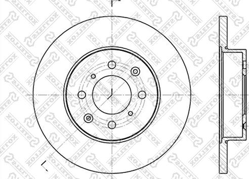 Stellox 6020-4012-SX - Тормозной диск unicars.by