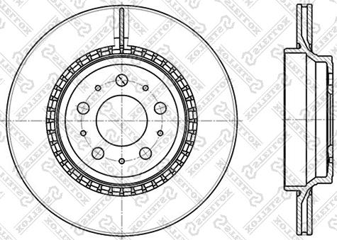 Stellox 6020-4852V-SX - Тормозной диск unicars.by