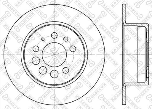 Stellox 6020-4807-SX - Тормозной диск unicars.by