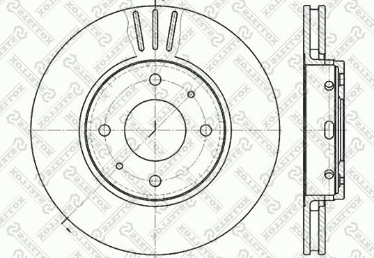 Stellox 6020-4839V-SX - Тормозной диск unicars.by