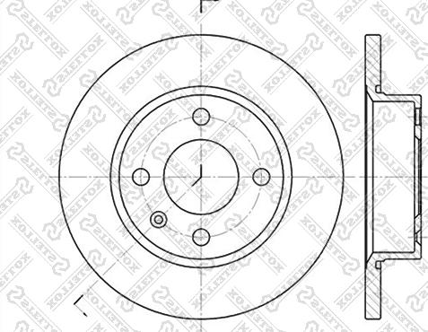 Stellox 6020-4305-SX - Тормозной диск unicars.by