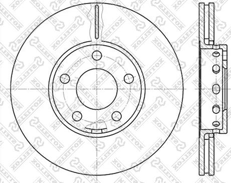 Stellox 6020-4743V-SX - Тормозной диск unicars.by