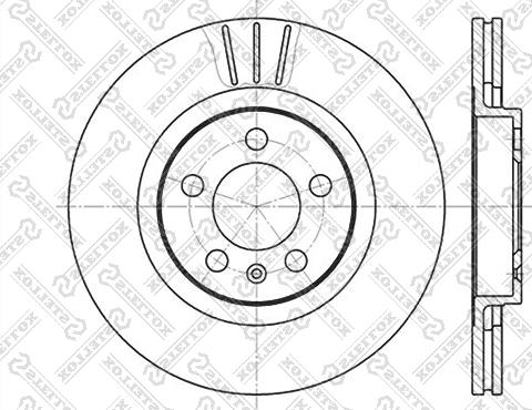 Stellox 6020-4759V-SX - Тормозной диск unicars.by