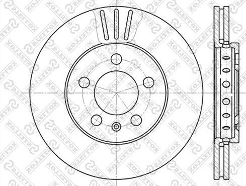 Stellox 6020-4758V-SX - Тормозной диск unicars.by