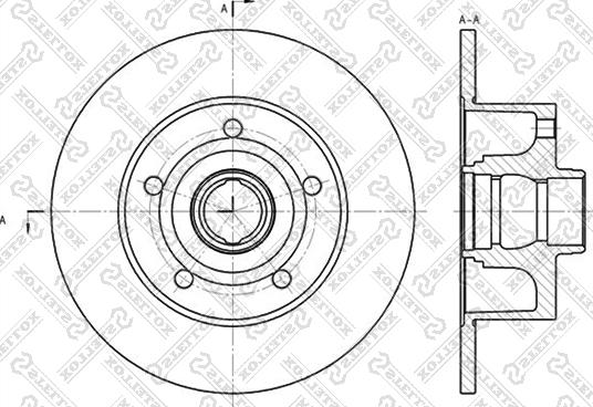 Stellox 6020-4757-SX - Тормозной диск unicars.by