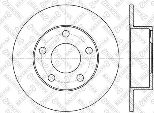 Stellox 6020-4764-SX - Тормозной диск unicars.by