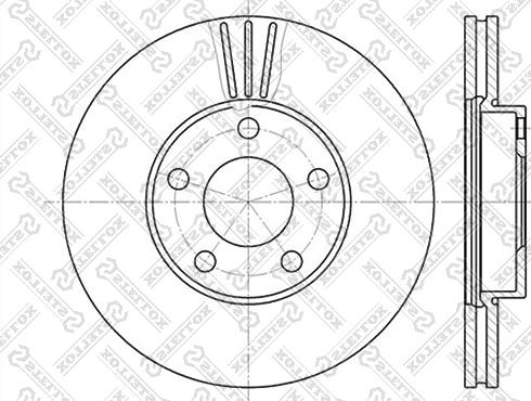 Stellox 6020-4765V-SX - Тормозной диск unicars.by