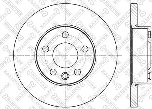 Stellox 6020-4766-SX - Тормозной диск unicars.by