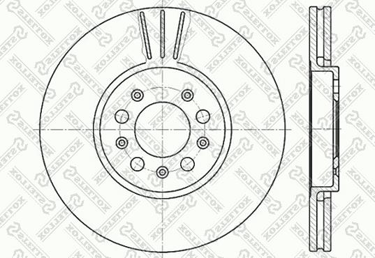 Stellox 6020-4760V-SX - Тормозной диск unicars.by