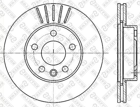 Stellox 6020-4768V-SX - Тормозной диск unicars.by