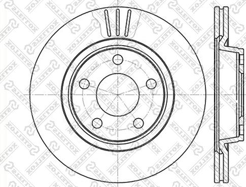 Stellox 6020-4762V-SX - Тормозной диск unicars.by