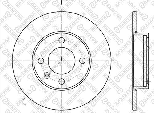 Stellox 6020-4704-SX - Тормозной диск unicars.by