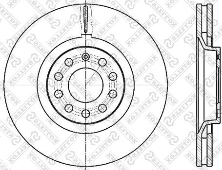 Stellox 6020-47107V-SX - Тормозной диск unicars.by