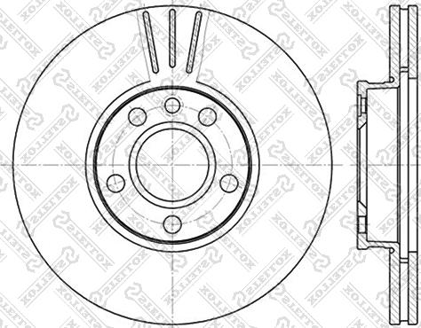 Stellox 6020-4783V-SX - Тормозной диск unicars.by