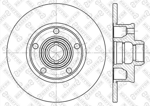 Stellox 6020-4736-SX - Тормозной диск unicars.by