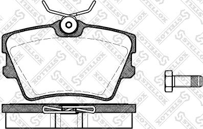 Stellox 602 000B-SX - Тормозные колодки, дисковые, комплект unicars.by