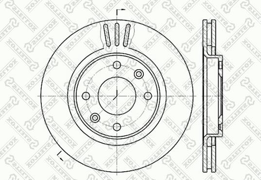 Stellox 6020-1929V-SX - Тормозной диск unicars.by