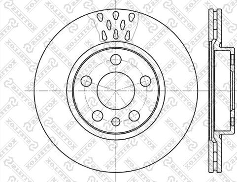 Stellox 6020-1923V-SX - Тормозной диск unicars.by