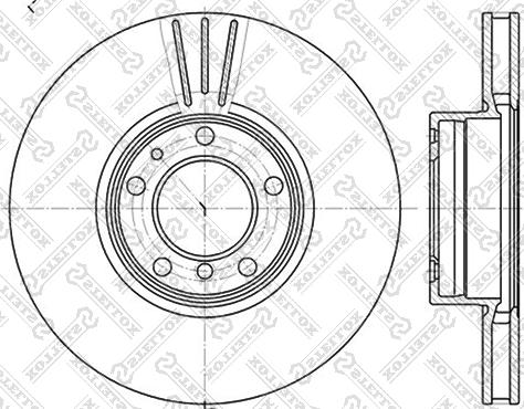 Stellox 6020-1544V-SX - Тормозной диск unicars.by