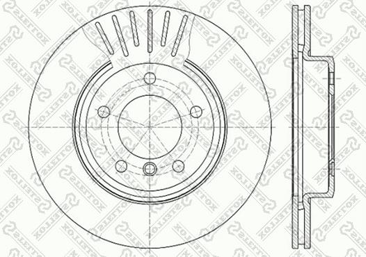 Stellox 6020-1540V-SX - Тормозной диск unicars.by