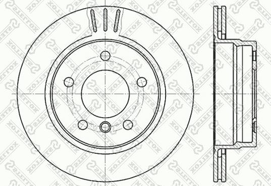 Stellox 6020-1535V-SX - Тормозной диск unicars.by