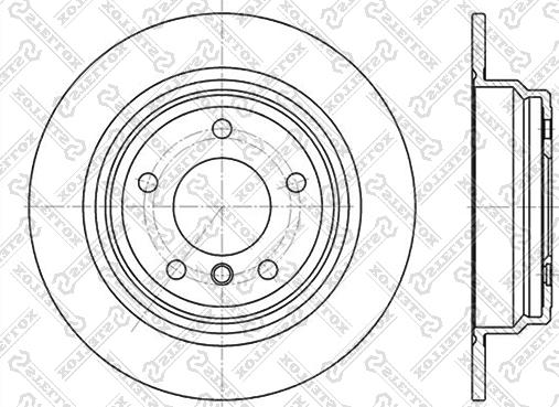 Stellox 6020-1537-SX - Тормозной диск unicars.by