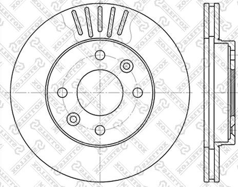 Stellox 6020-3909V-SX - Тормозной диск unicars.by