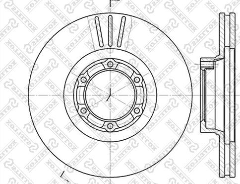 Stellox 6020-3905V-SX - Тормозной диск unicars.by