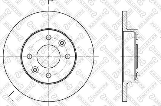 Stellox 6020-3908-SX - Тормозной диск unicars.by