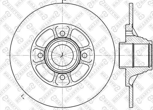 Stellox 6020-3918-SX - Тормозной диск unicars.by