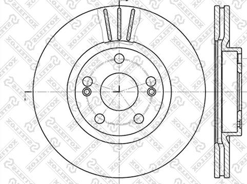 Stellox 6020-3913V-SX - Тормозной диск unicars.by