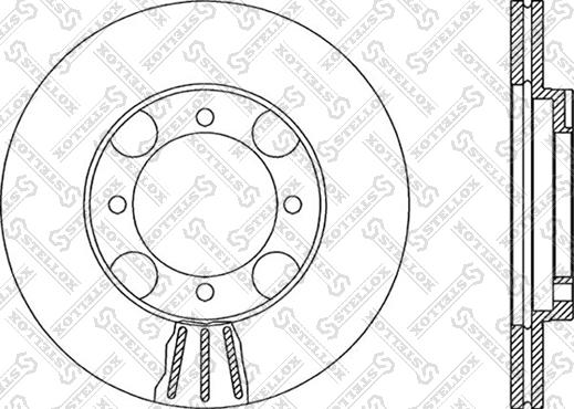 Stellox 6020-3408V-SX - Тормозной диск unicars.by