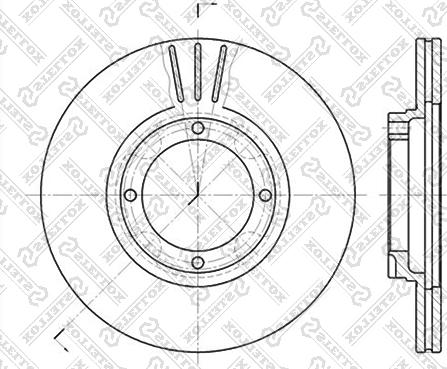 Stellox 6020-3402V-SX - Тормозной диск unicars.by