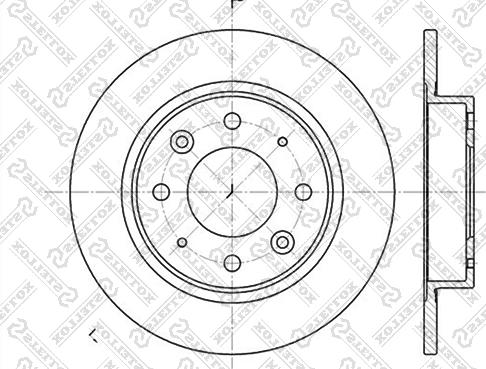 Stellox 6020-3503-SX - Тормозной диск unicars.by