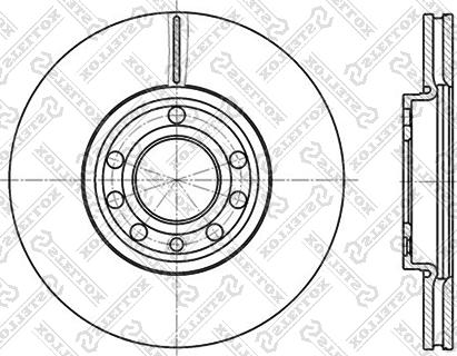 Stellox 6020-3645V-SX - Тормозной диск unicars.by