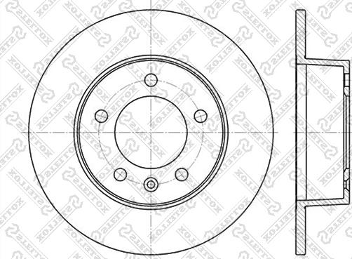 Stellox 6020-3643-SX - Тормозной диск unicars.by