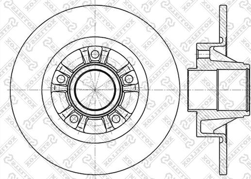 Stellox 6020-3658-SX - Тормозной диск unicars.by