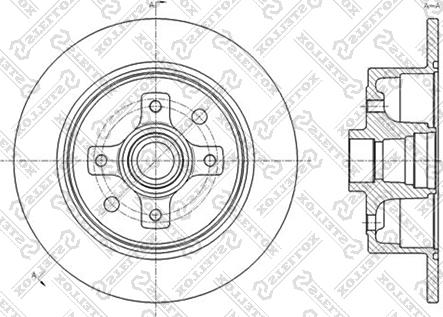 Stellox 6020-3616-SX - Тормозной диск unicars.by