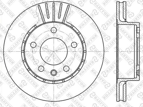 Stellox 6020-3611V-SX - Тормозной диск unicars.by