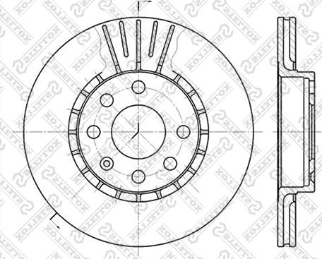 Stellox 6020-3617V-SX - Тормозной диск unicars.by