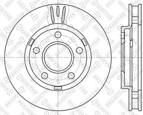 Stellox 6020-3634V-SX - Тормозной диск unicars.by