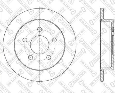 Stellox 6020-3636-SX - Тормозной диск unicars.by