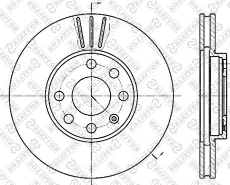 Stellox 6020-3629V-SX - Тормозной диск unicars.by