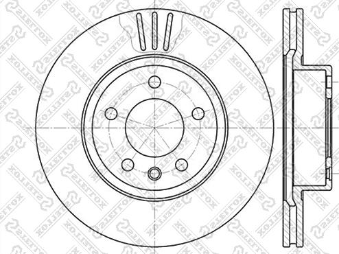 Stellox 6020-3620V-SX - Тормозной диск unicars.by