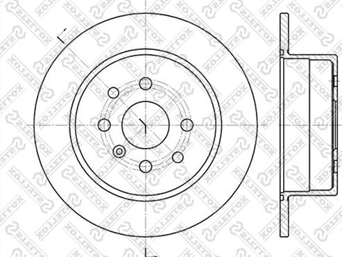 Stellox 6020-3623-SX - Тормозной диск unicars.by